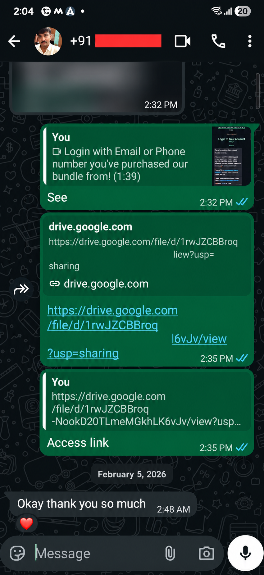 Customer testimonial