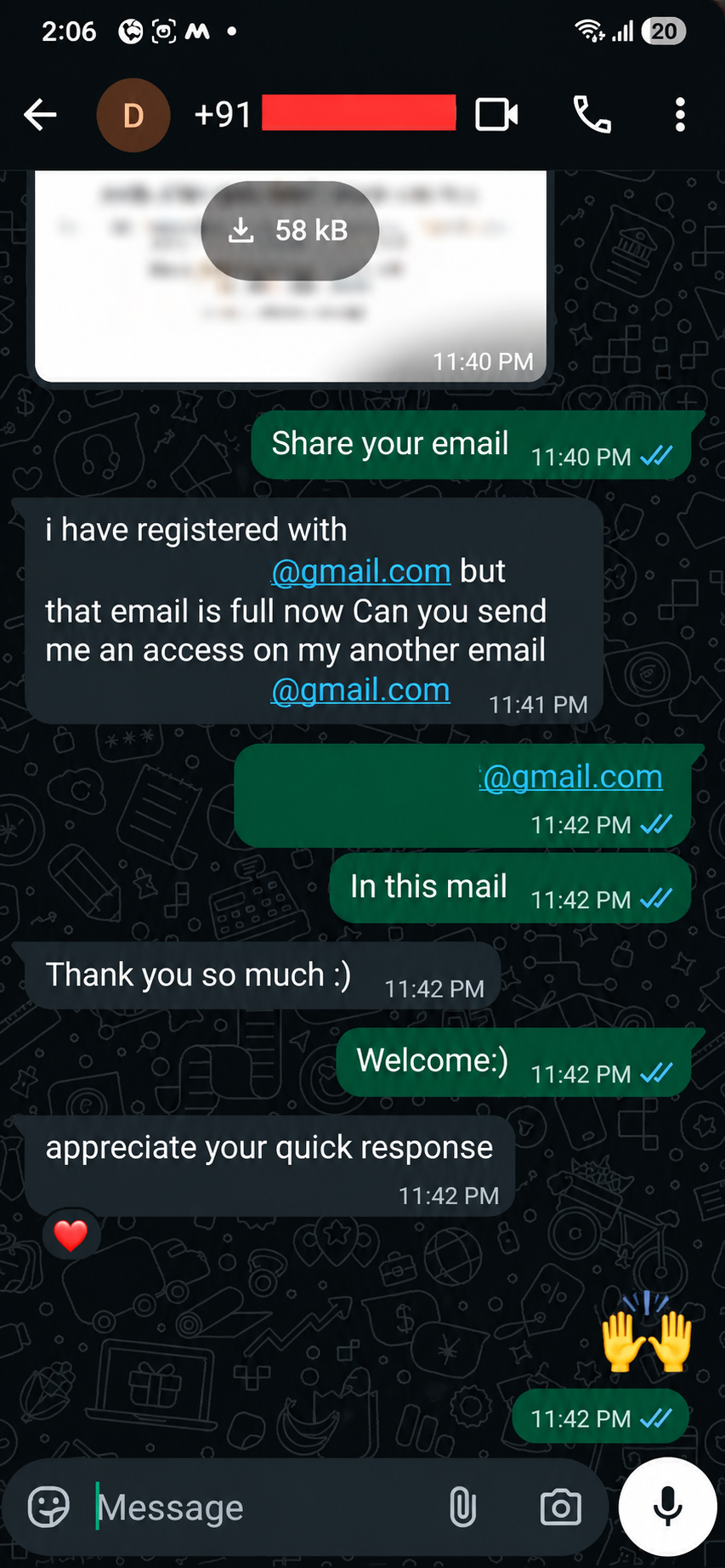 Customer testimonial